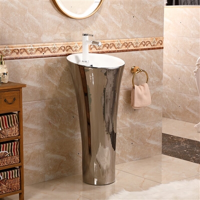 Pedestal Sink Vanity